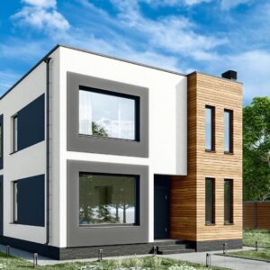 Дом с плоской крышей 133 м² — вид 1