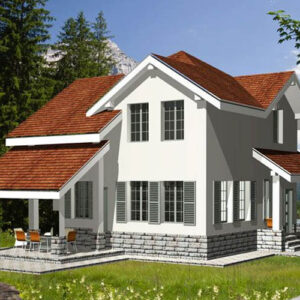 Дом в стиле прованс 100 м² — вид 1