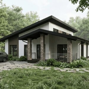 Современный дом 121 м² — вид 1