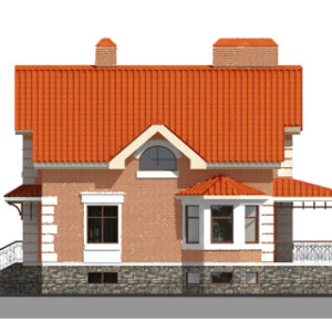 Дом с мансардой 371 м² (Д-152) — вид 1