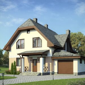 Дом с мансардой 154 м² (Д-195) — вид 1