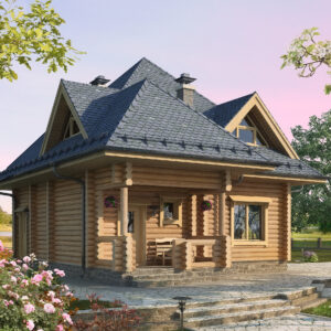 Дом с мансардой 128 м² (Д-292) — вид 1