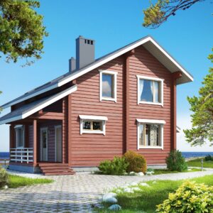 Дом с мансардой 151 м² (Д-315) — вид 1