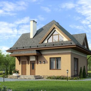 Дом с мансардой 125 м² (Д-439) — вид 1