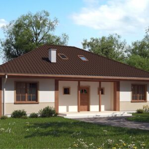 Дом с мансардой 232 м² (Д-475) — вид 1
